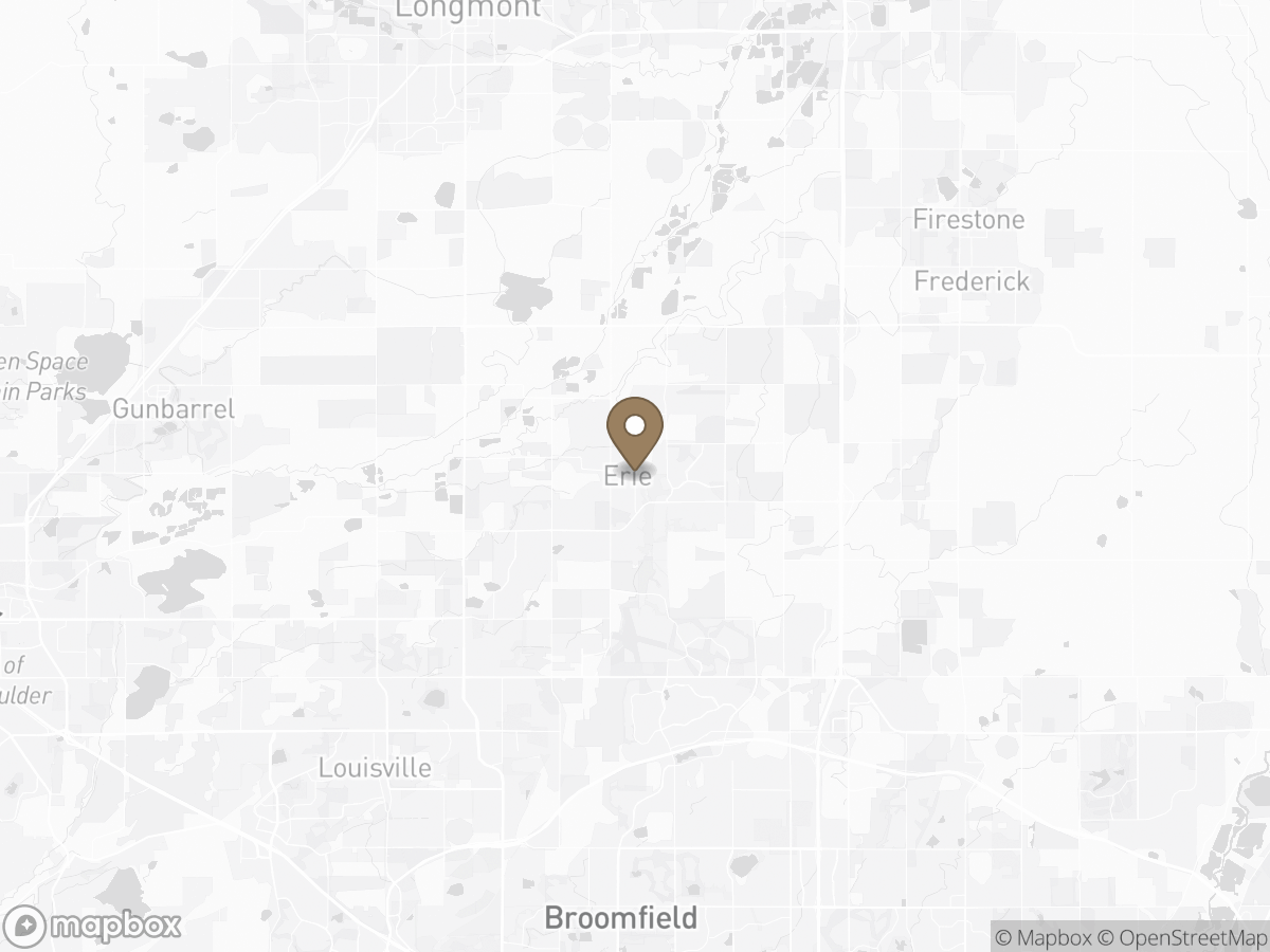 Map of Erie, CO