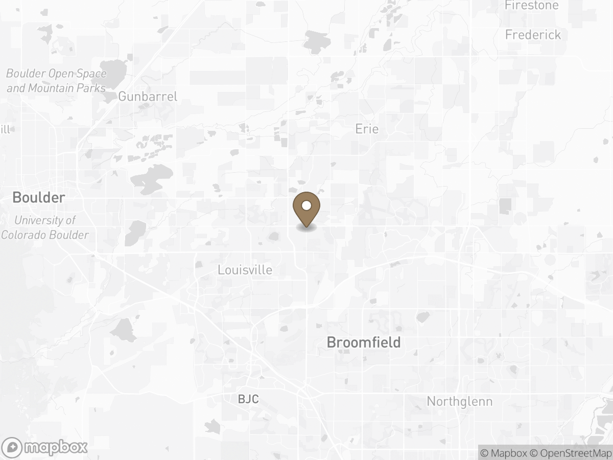 Map of Lafayette, CO