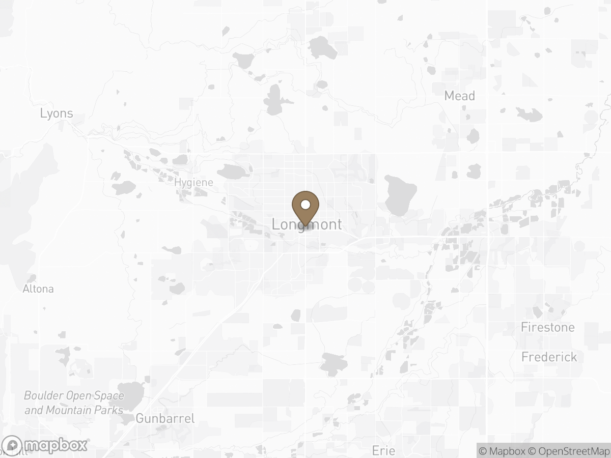 Map of Longmont, CO