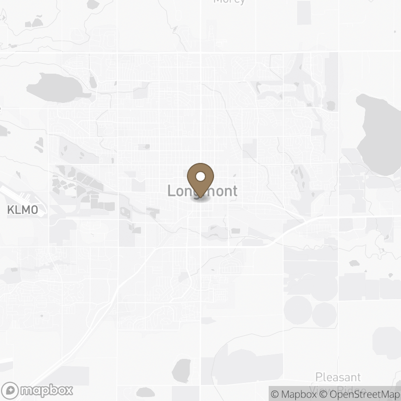 Map of Longmont, CO