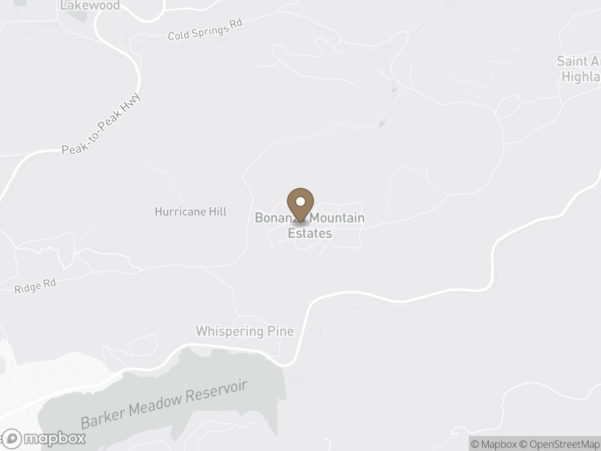 Map of Bonanza Mountain Estates