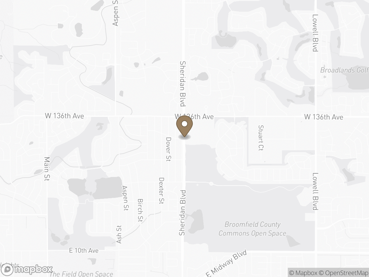 Map of Broomfield
