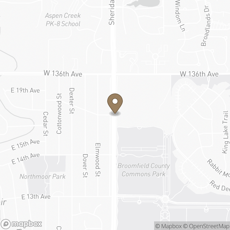 Map of Broomfield