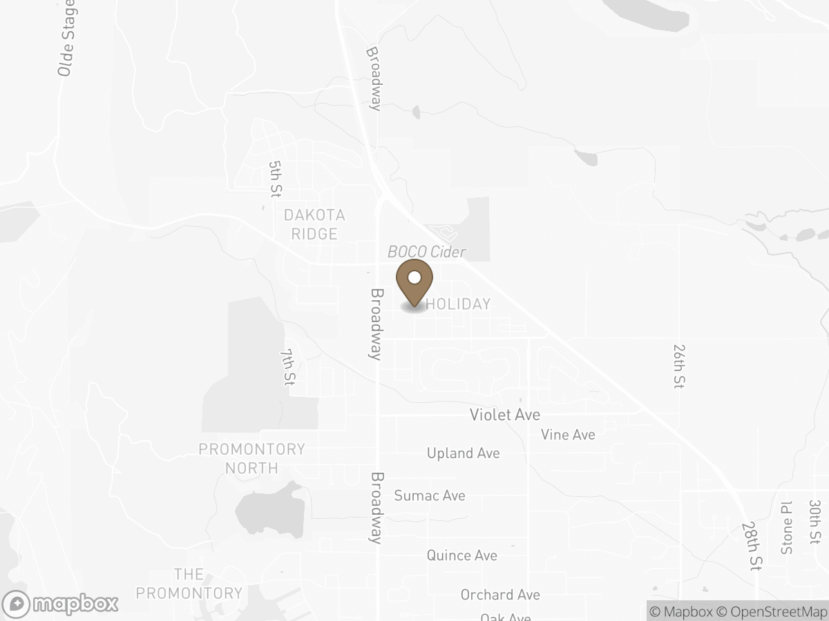 Map of Holiday Neighborhood