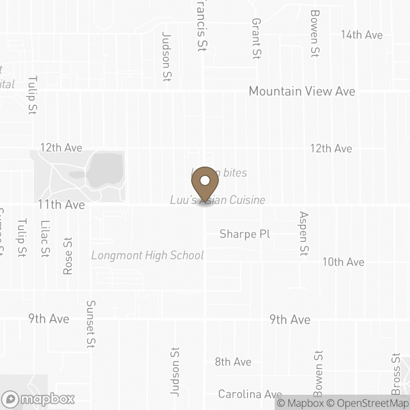 Map of Old Town Longmont